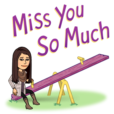 Miss you so much Bitmoji 