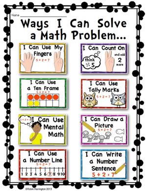 Ways I Can Solve a Math Problem 