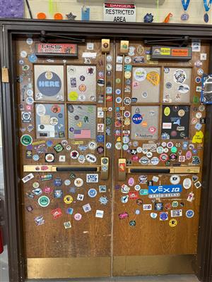 World Sticker Door