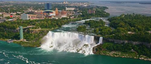 aerial view of Niagara Falls aerial view of Niagara Falls