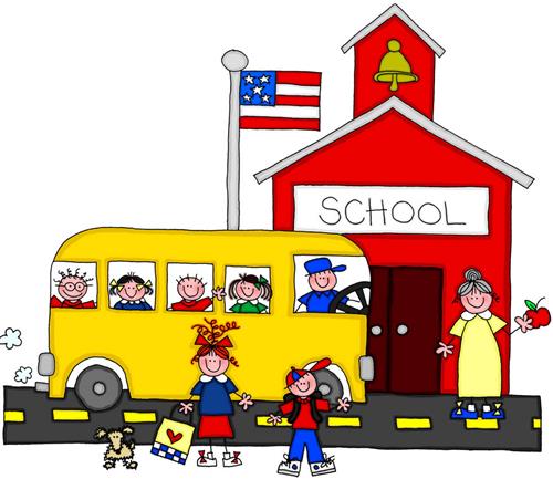 bus and school 