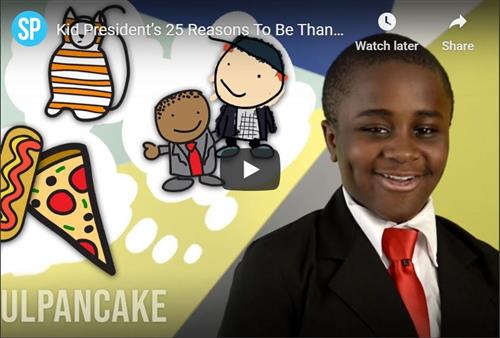 Thankfulness video link 