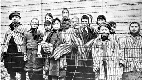 surviving children from a concentration camp 