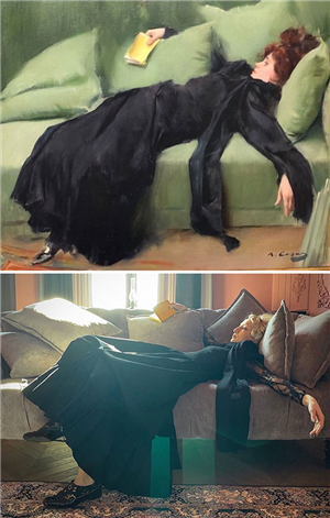 green couch recreation 