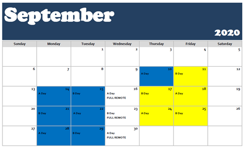 September Calendar September Calendar